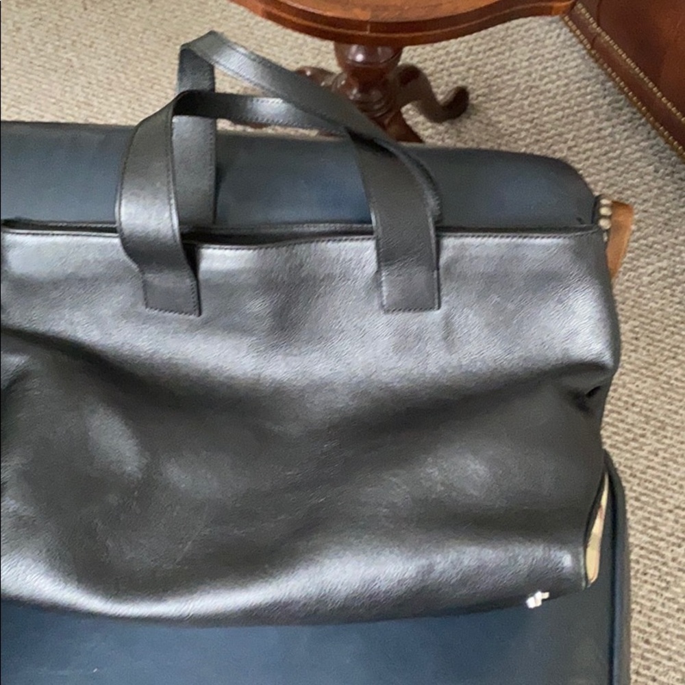 Burberry Black Leather Satchel - Picture 7 of 10